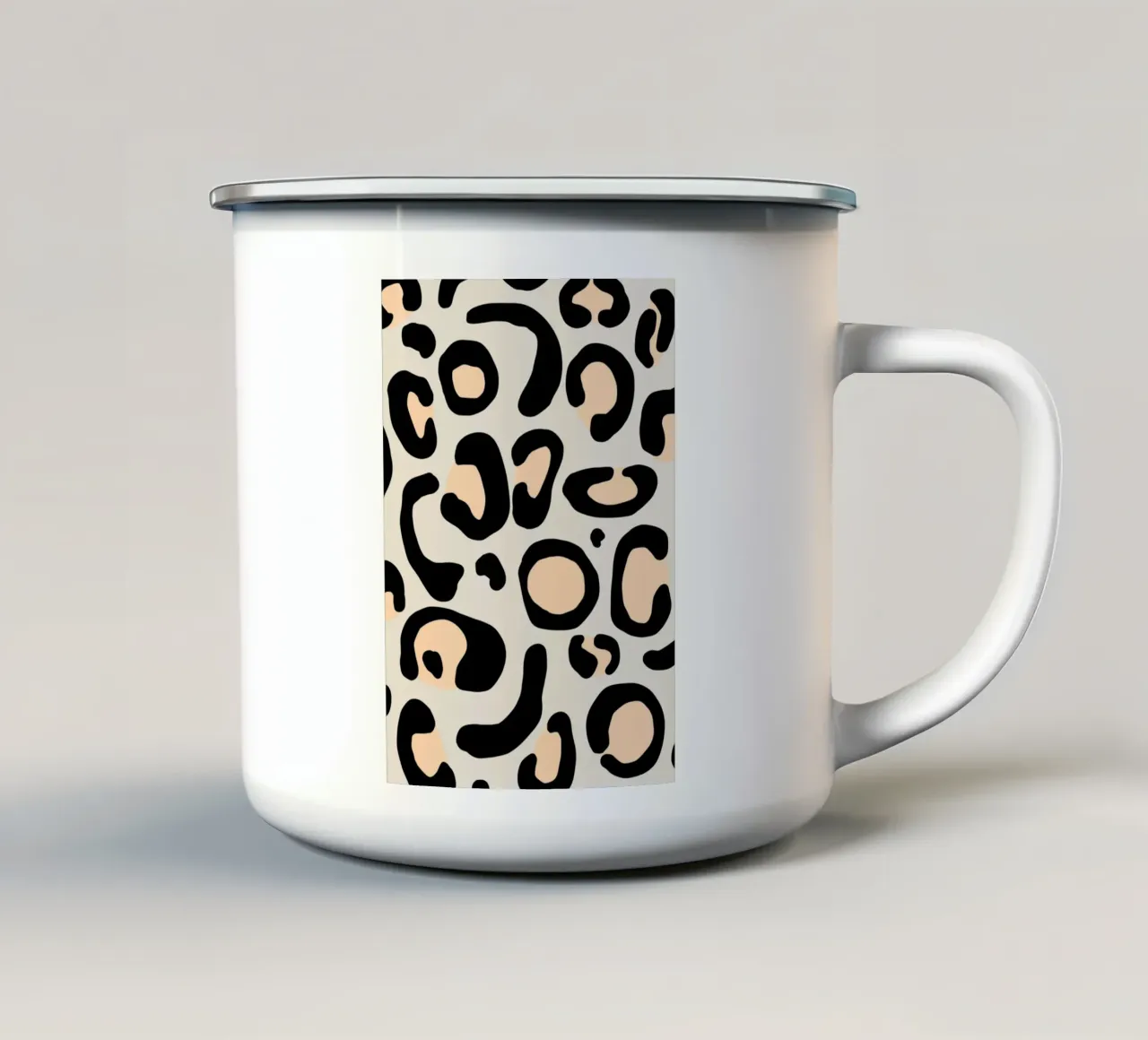 Leopard I Emaille Tasse von BAINAI