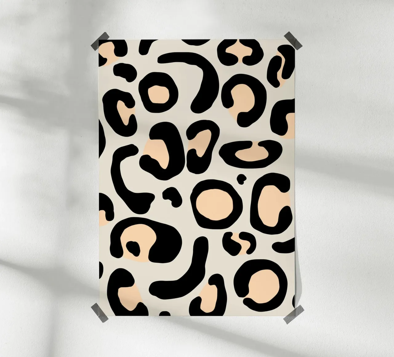 Leopard I poster con telaio in alluminio da BAINAI