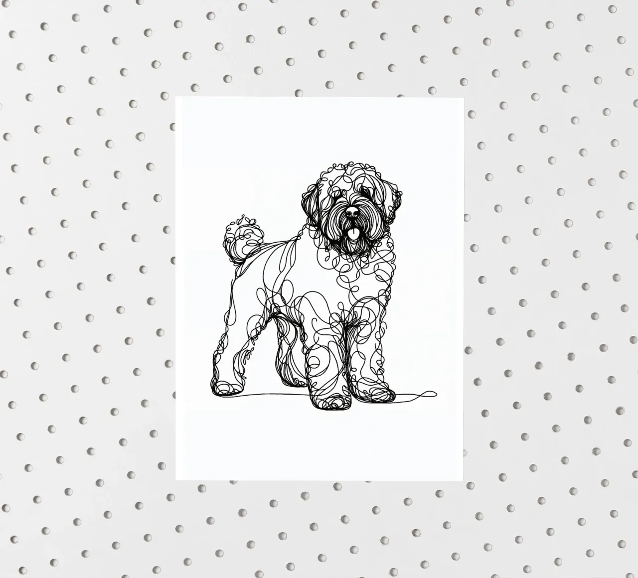 Portuguese Water Dog Line Art sticker by WijdevenDesign