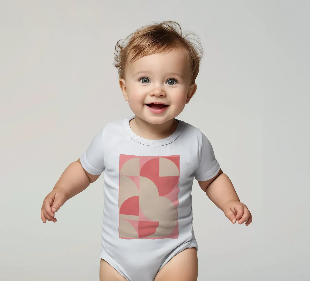 Forme geometriche moderne 57 body neonato maniche corte da Gaite