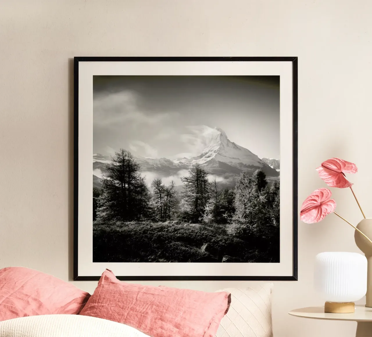 Schwiiz - Matterhorn Study 3 poster con telaio in plastica da Håggard Photography | Ronny Behnert