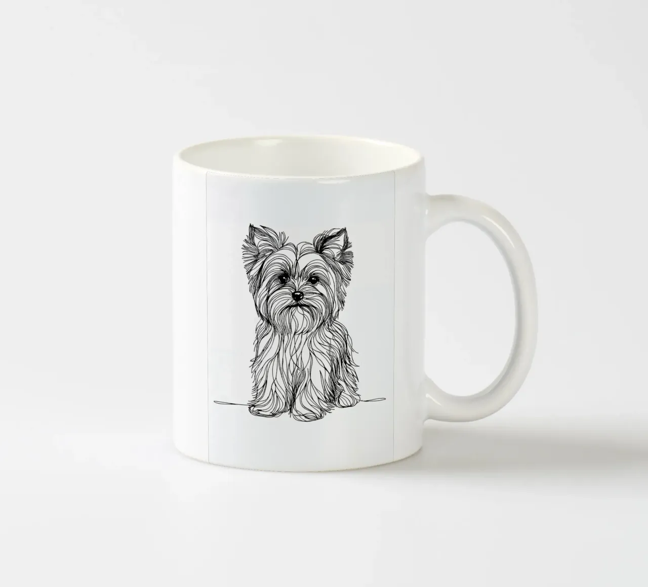 Cane Terrier Line Art tazza in ceramica da WijdevenDesign