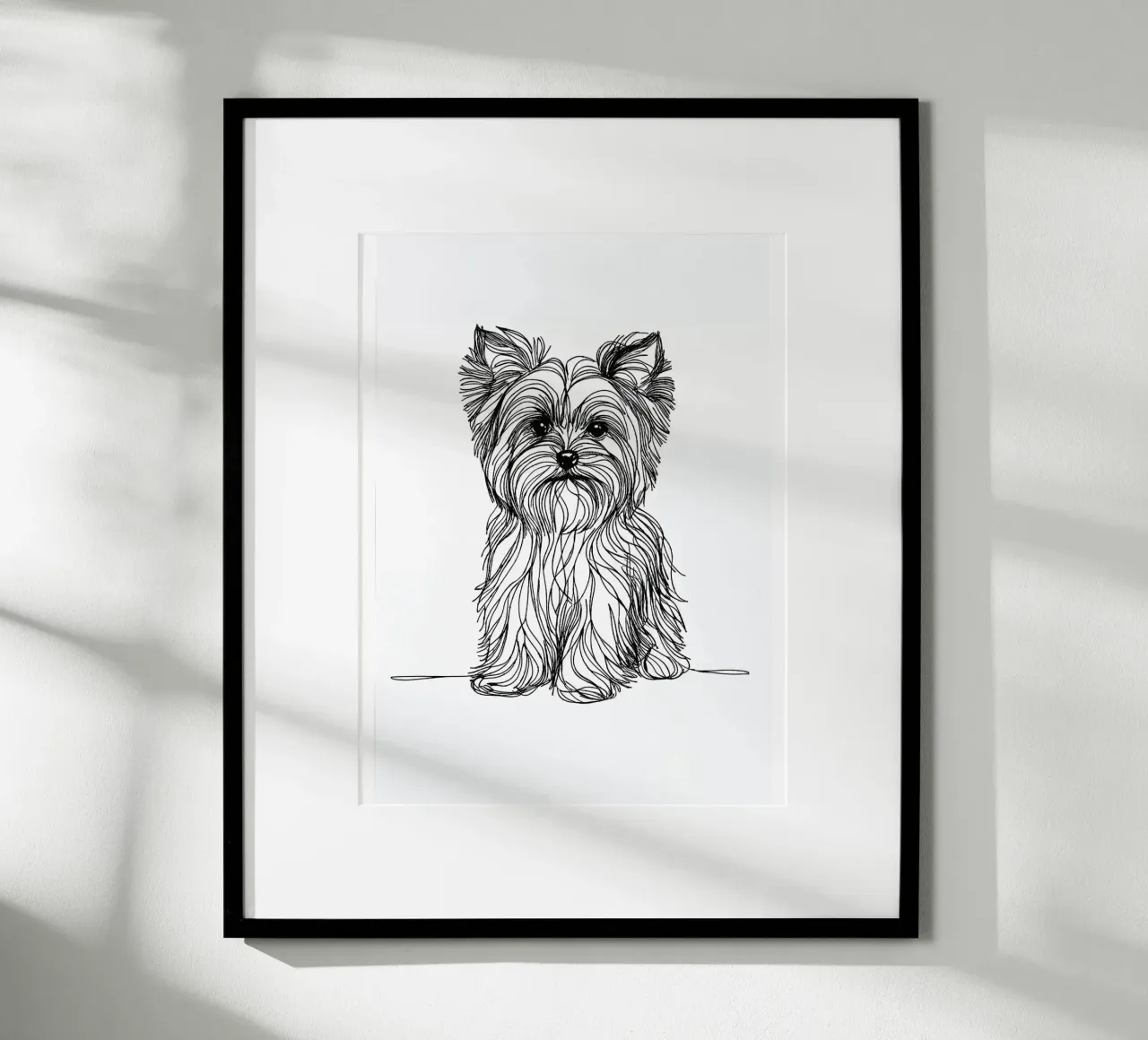 Dessin au trait d'un chien terrier hahnemühle de WijdevenDesign