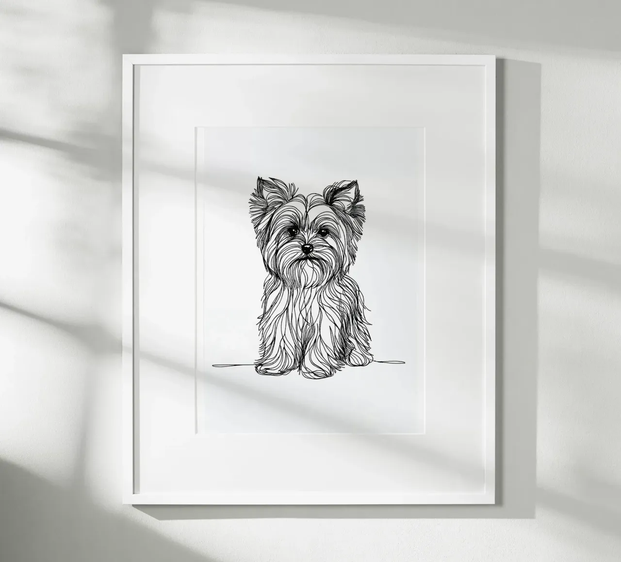 Dessin au trait d'un chien terrier hahnemühle de WijdevenDesign