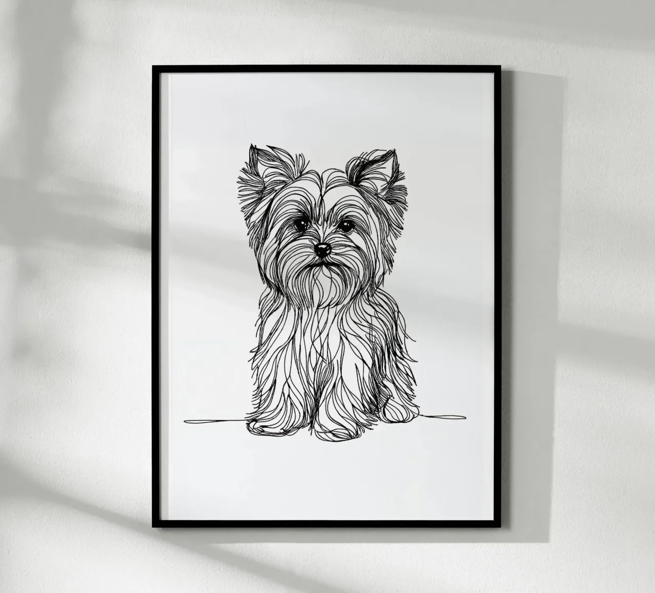 Dessin au trait d'un chien terrier hahnemühle de WijdevenDesign