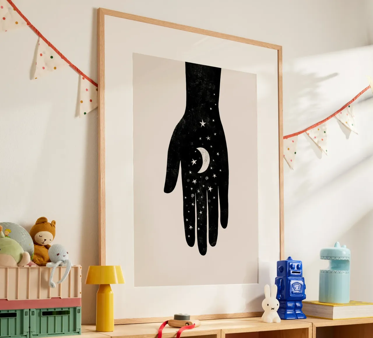 Gatti e puntini - Mano di luna Hamsa carta hahnemühle da The Artcircle