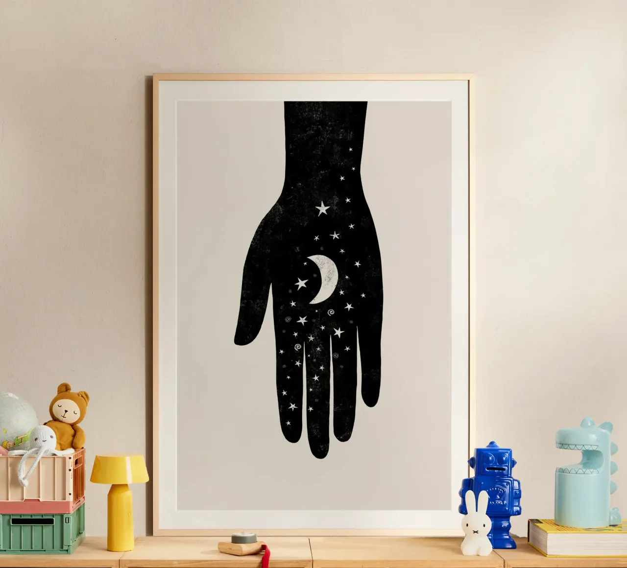 Gatti e puntini - Mano di luna Hamsa carta hahnemühle da The Artcircle