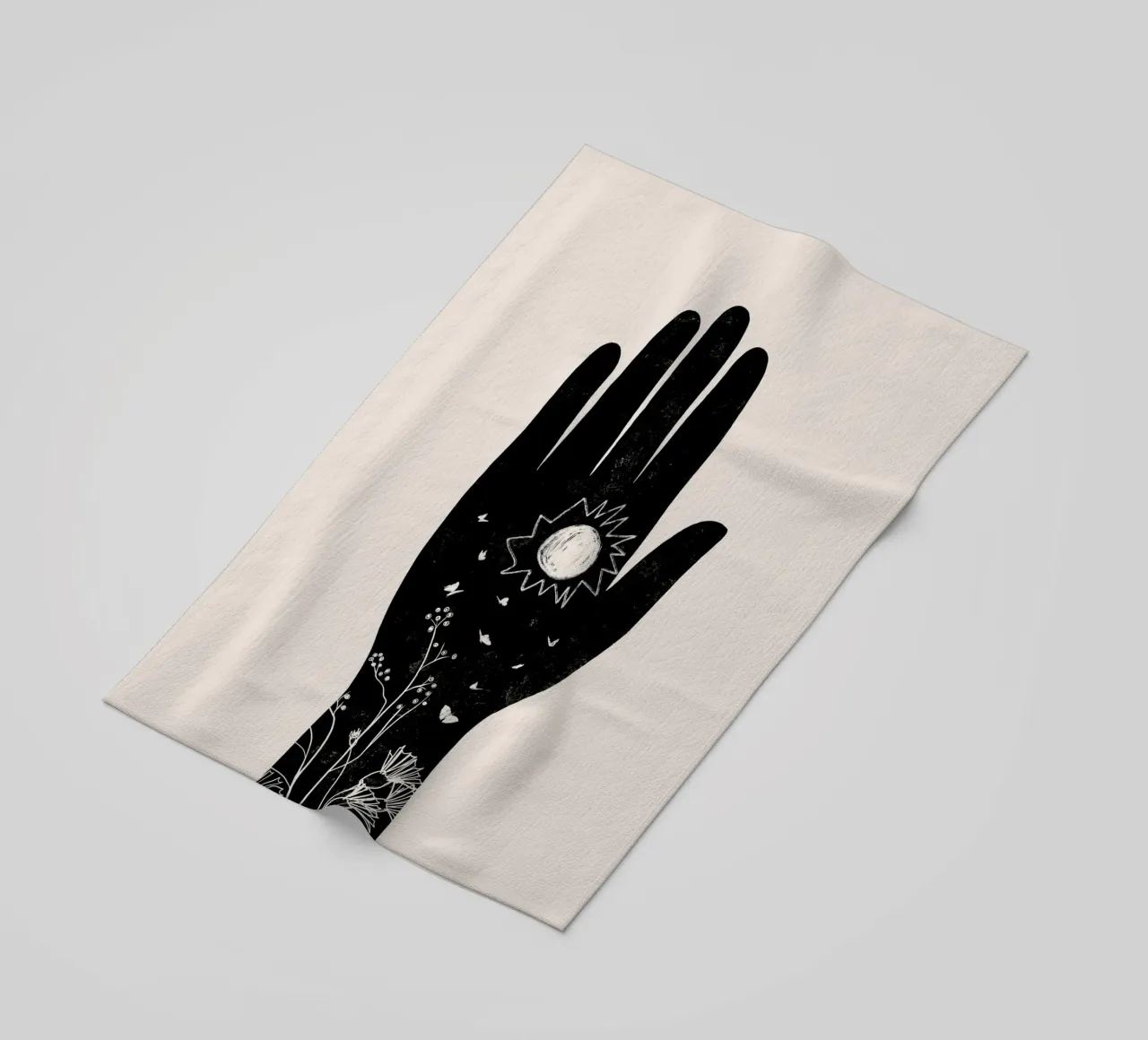 Cats & Dotz - Sole a mano Hamsa telo mare da The Artcircle