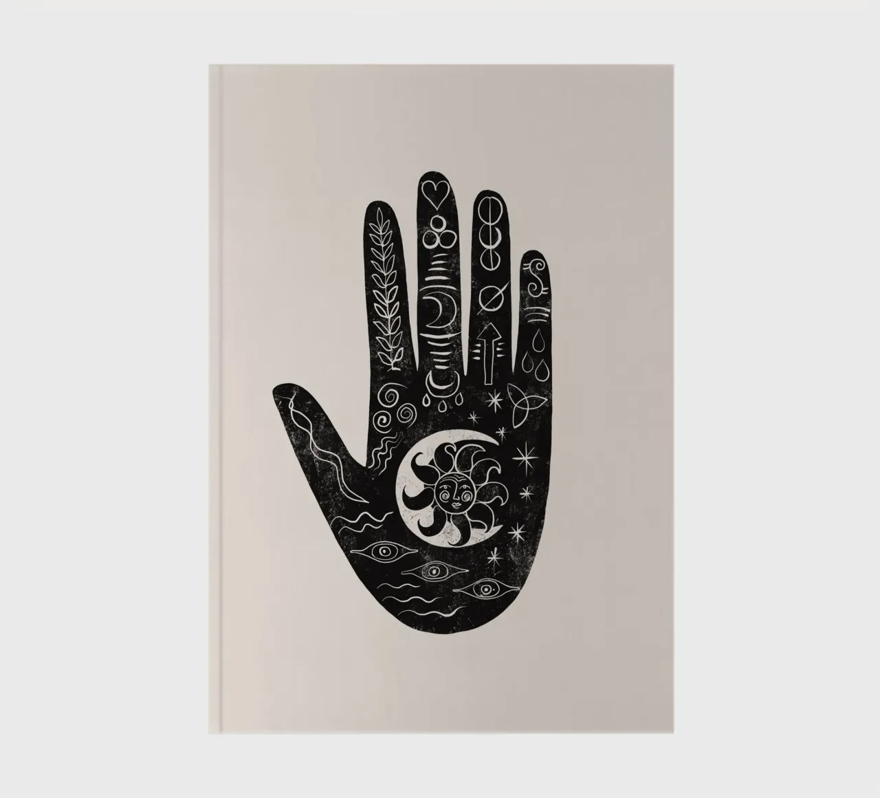 Cats & Dotz - Hamsa Hand Zon 02 notitieboek van The Artcircle