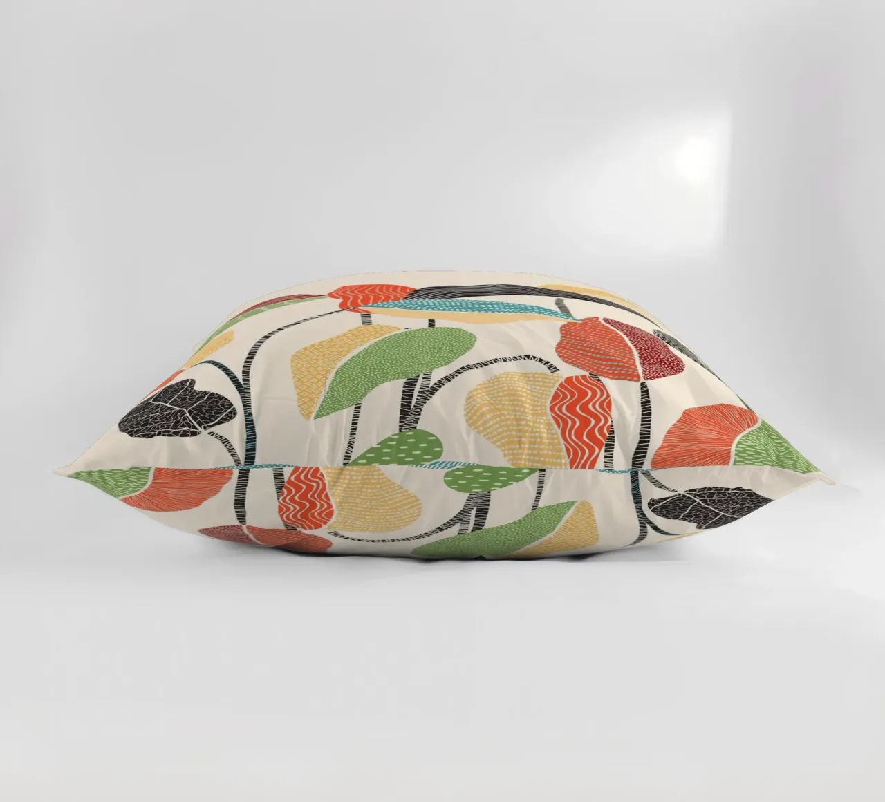 Cats & Dotz - Foglie felici 01 cuscino da The Artcircle