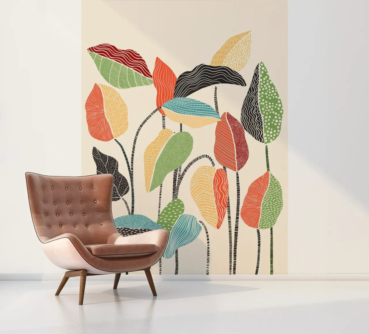 Cats & Dotz - Happy Leaves 01 photo wallpaper by The Artcircle