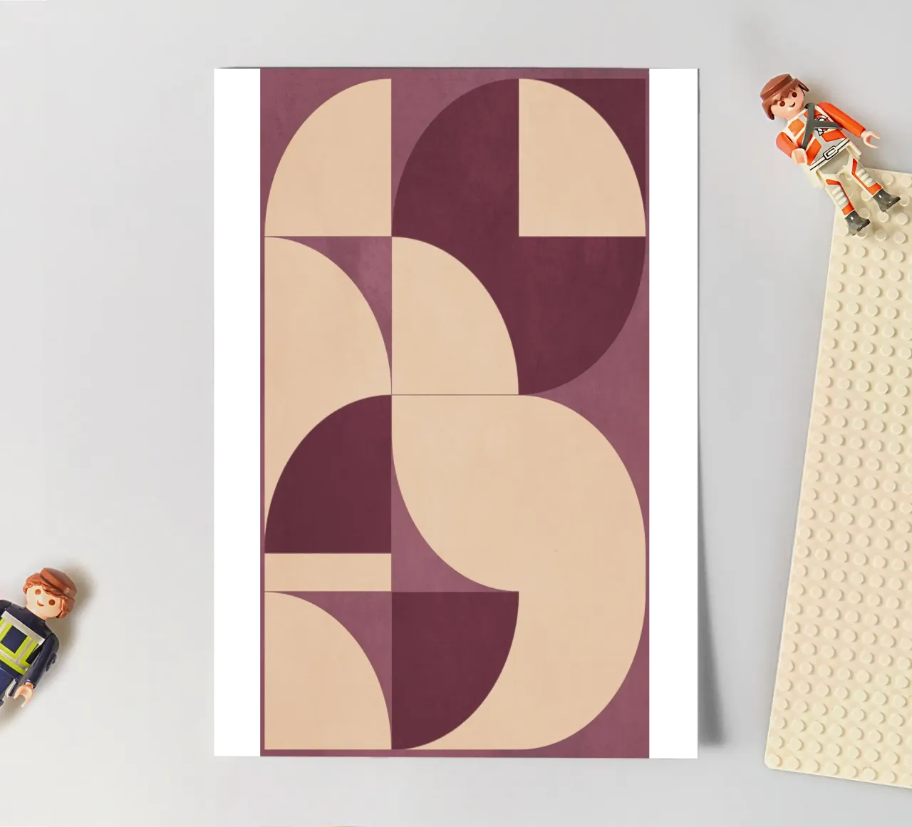 Modern geometric shapes 53 sticker sheet by Gaite