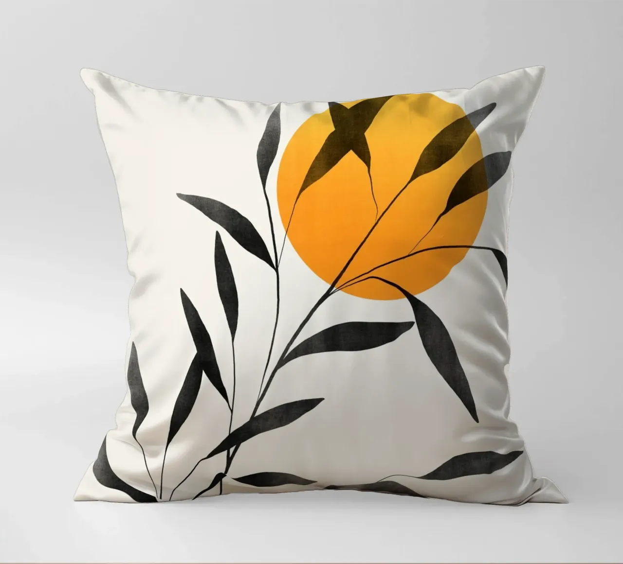 Gatti e puntini - Foglie e tramonto cuscino da The Artcircle