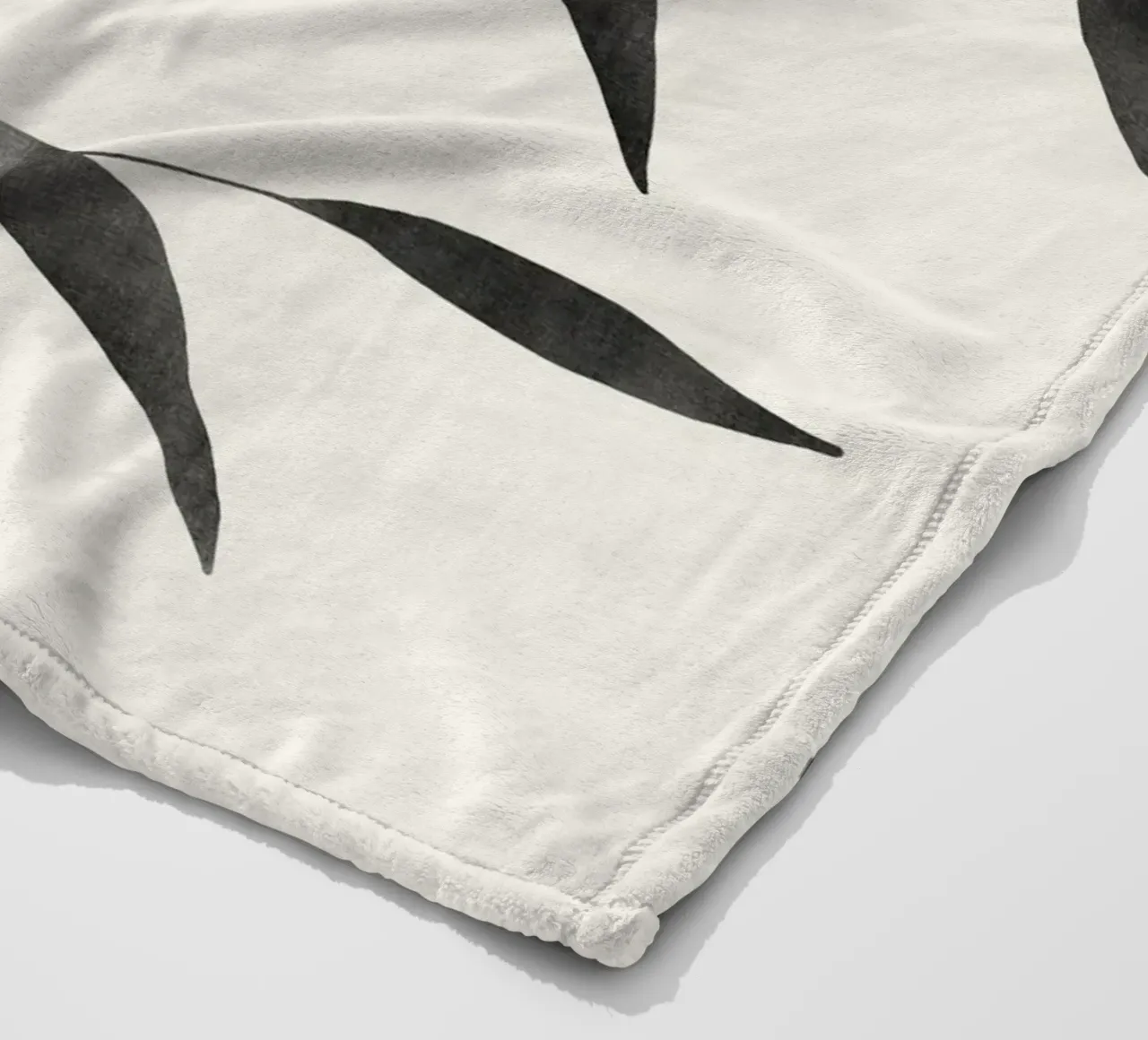 Gatti e puntini - Foglie e tramonto coperta in pile da The Artcircle