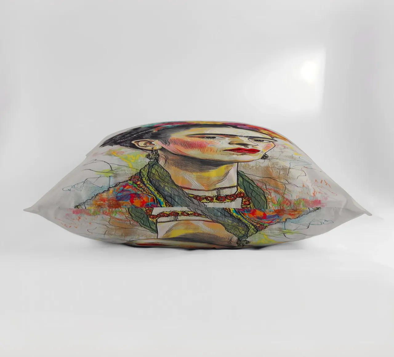 Emotionale Frida Skizze cuscino da Carinaprint