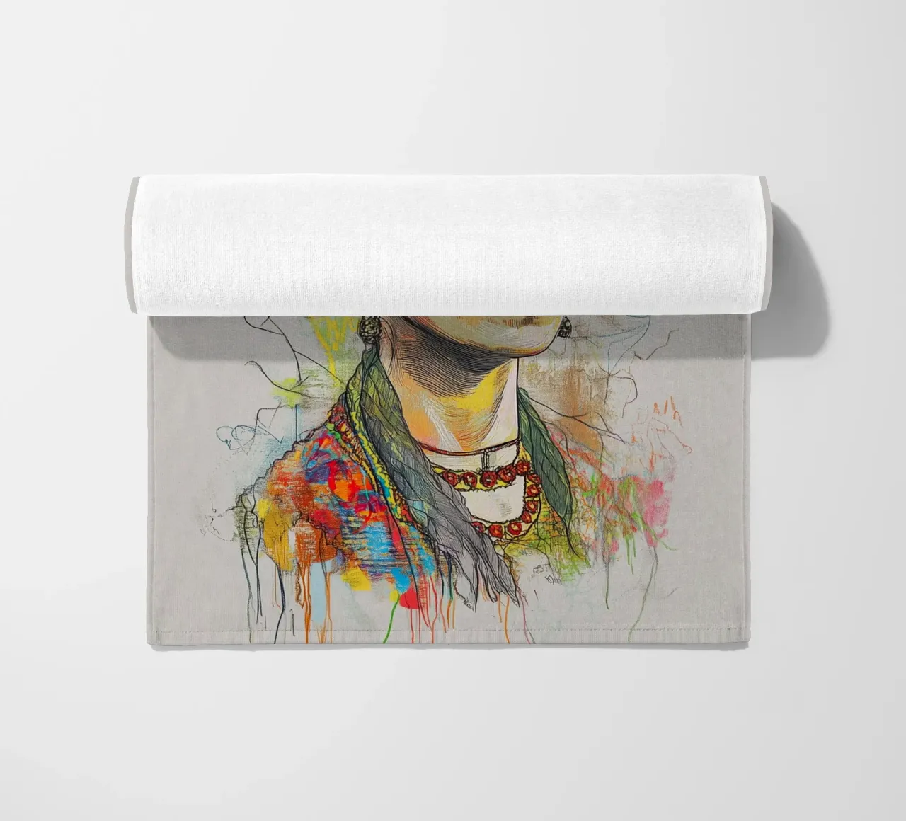 Emotionale Frida Skizze telo mare da Carinaprint