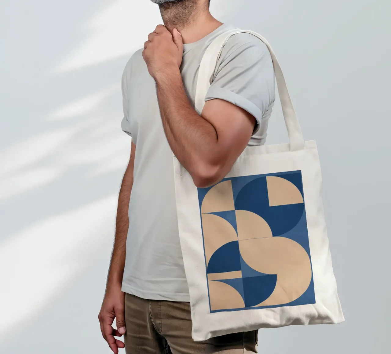 Forme geometriche moderne 55 borsa in juta da Gaite