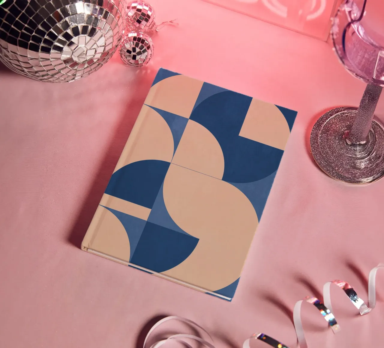Modern geometric shapes 55 notebook by Gaite