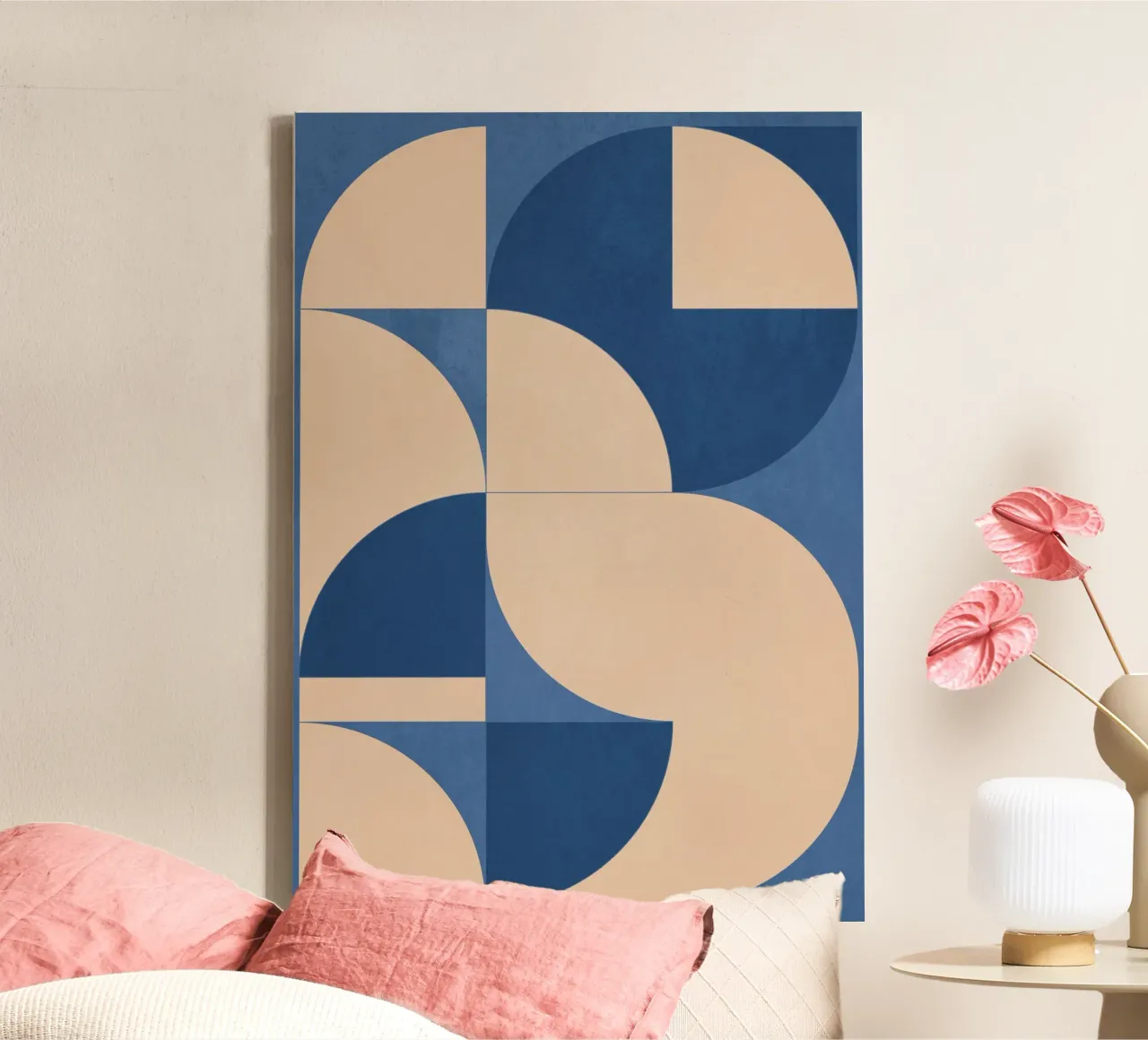 Forme geometriche moderne 55 tela con Cornice a cassetta da Gaite