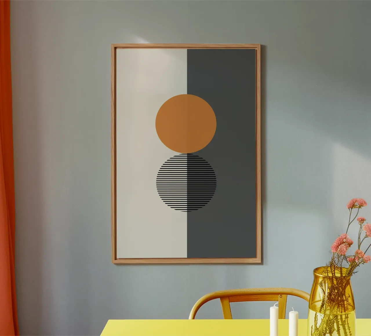 Gatti e puntini - Luna alluminio dibond da The Artcircle