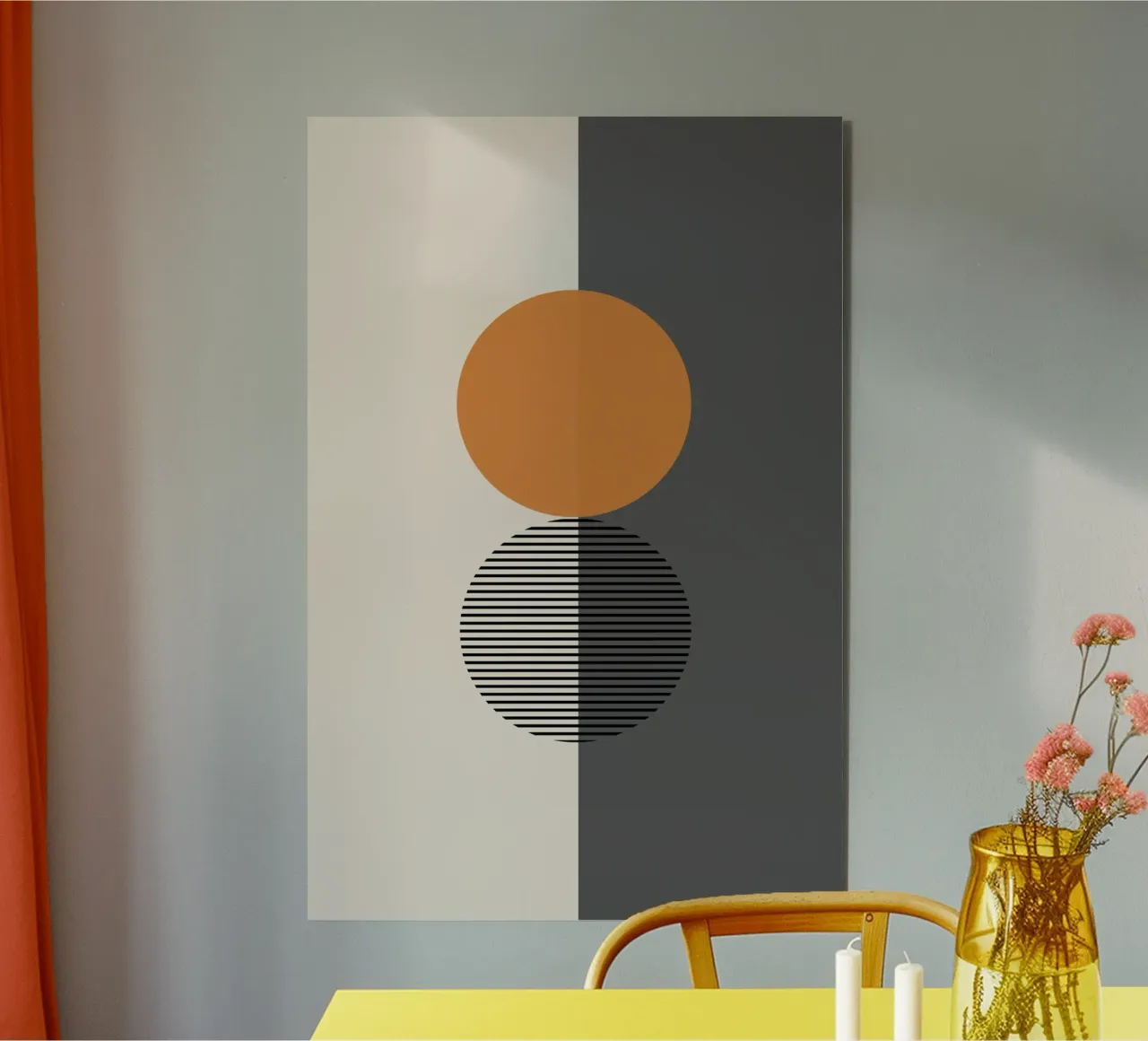 Gatti e puntini - Luna alluminio dibond da The Artcircle