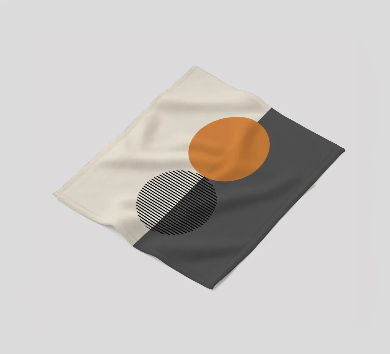 Gatti e puntini - Luna coperta in pile da The Artcircle