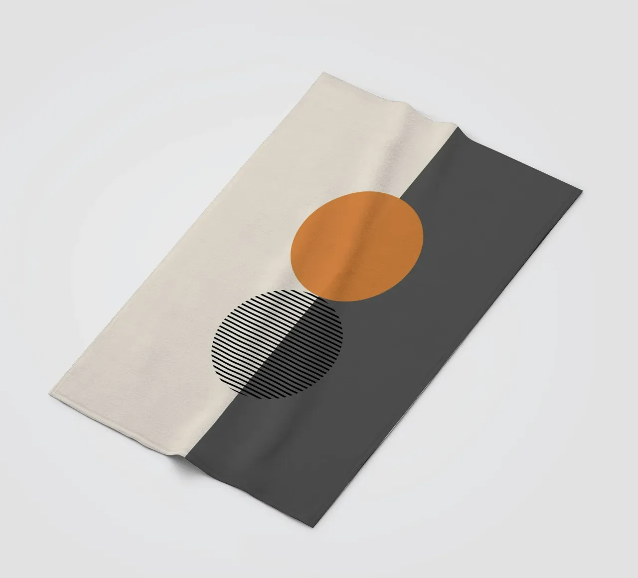 Gatti e puntini - Luna coperta in pile da The Artcircle