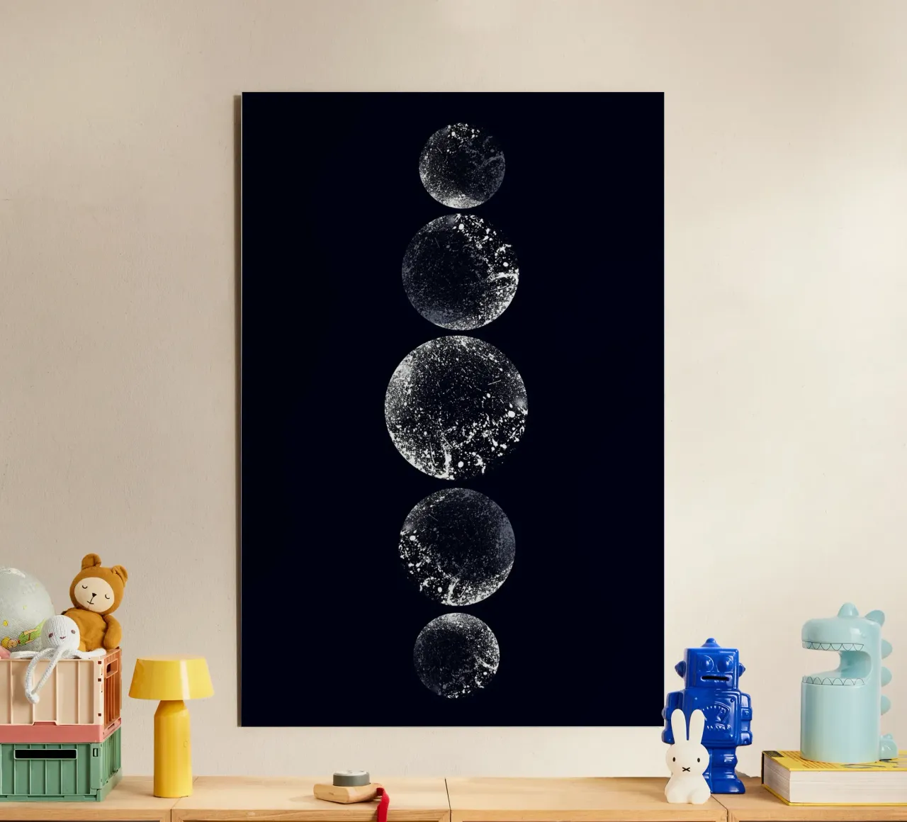 Cats & Dotz - Lune 02 alluminio dibond da The Artcircle