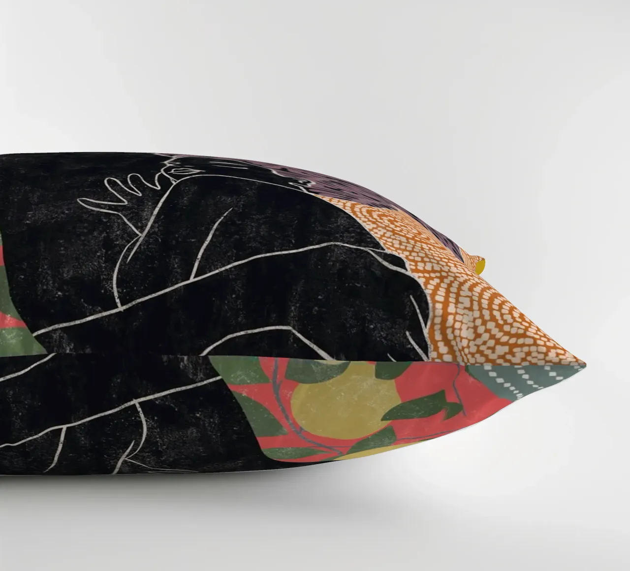 Cats & Dotz - Mother and Daughter 01 decorative cushion by The Artcircle