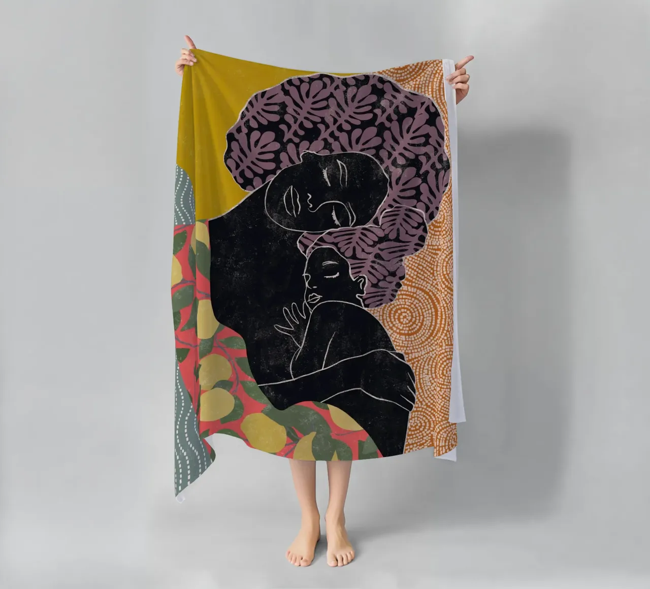 Cats & Dotz - Madre e figlia 01 telo mare da The Artcircle