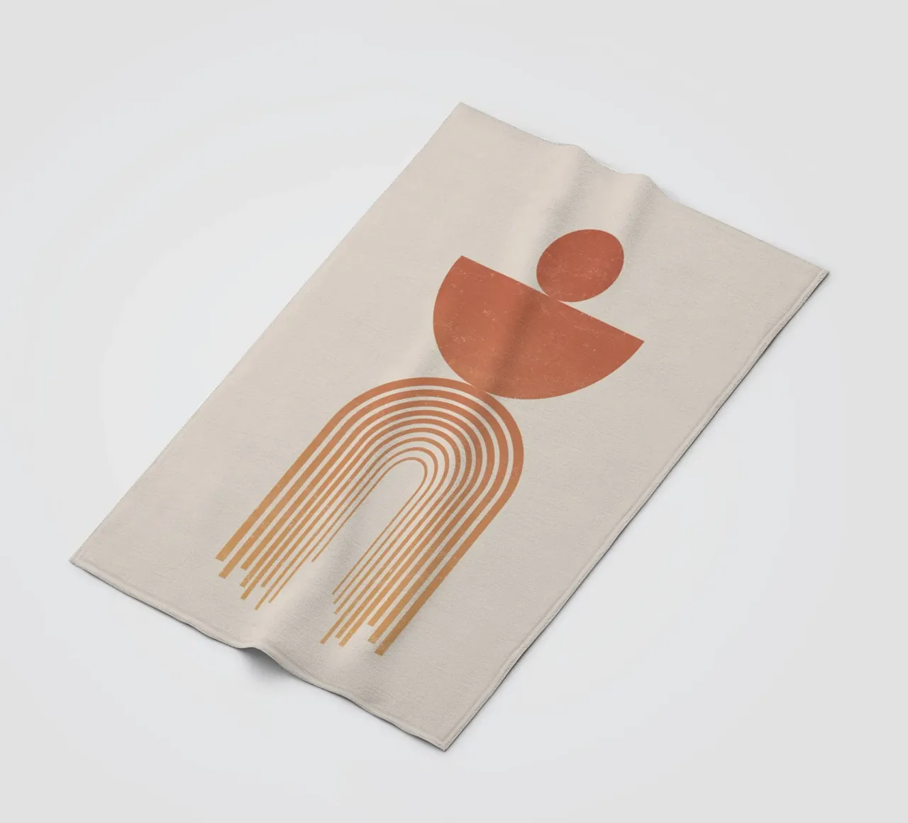Gatti e puntini - Arcobaleno 01 coperta in pile da The Artcircle