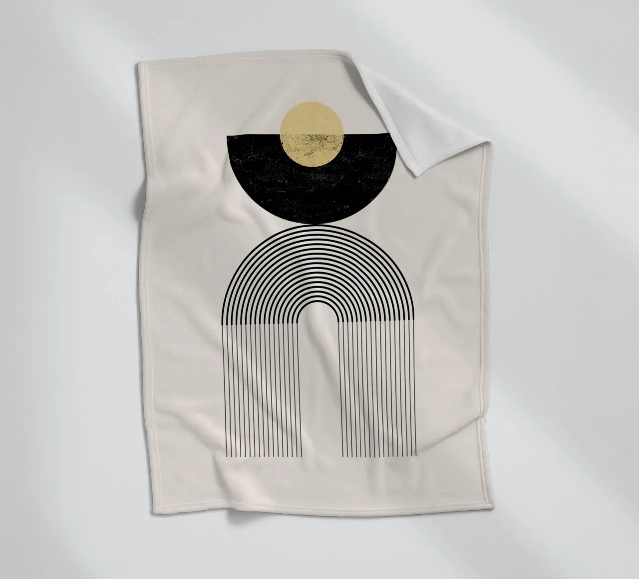 Cats & Dotz - Arcobaleno d'oro 04 coperta in pile da The Artcircle