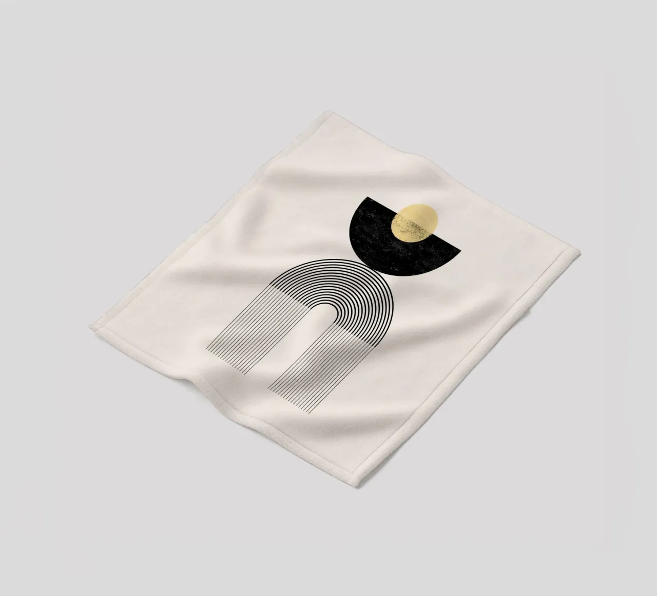 Cats & Dotz - Arcobaleno d'oro 04 coperta in pile da The Artcircle