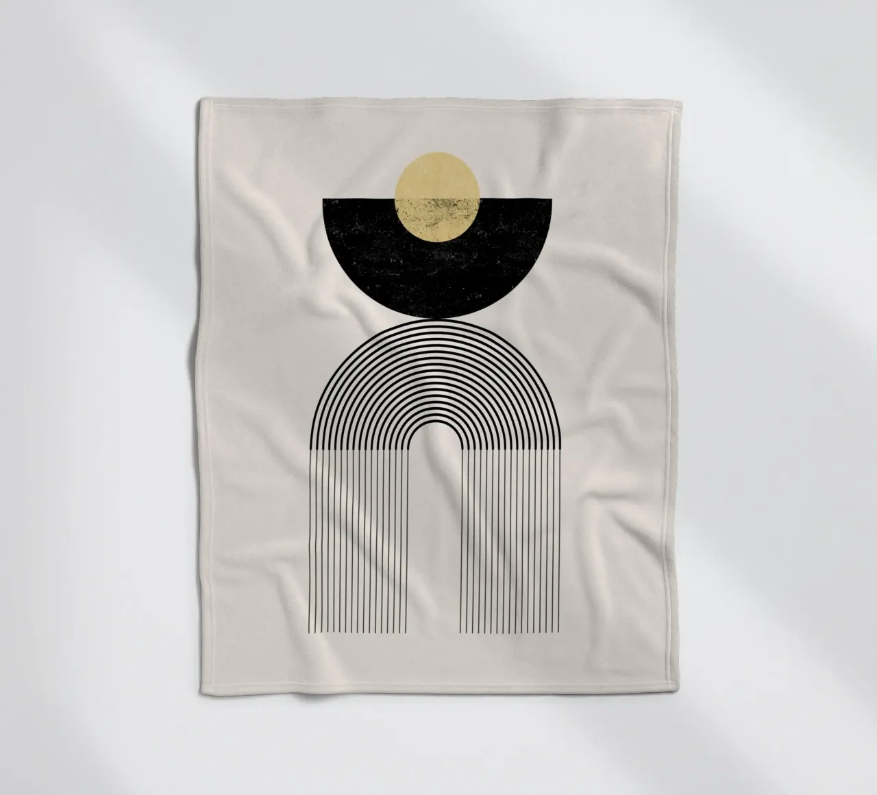 Cats & Dotz - Arcobaleno d'oro 04 coperta in pile da The Artcircle