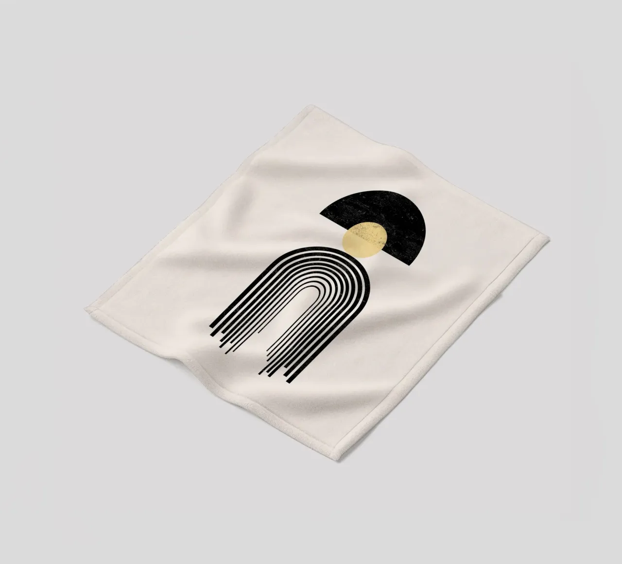Cats & Dotz - Arcobaleno d'oro 05 coperta in pile da The Artcircle