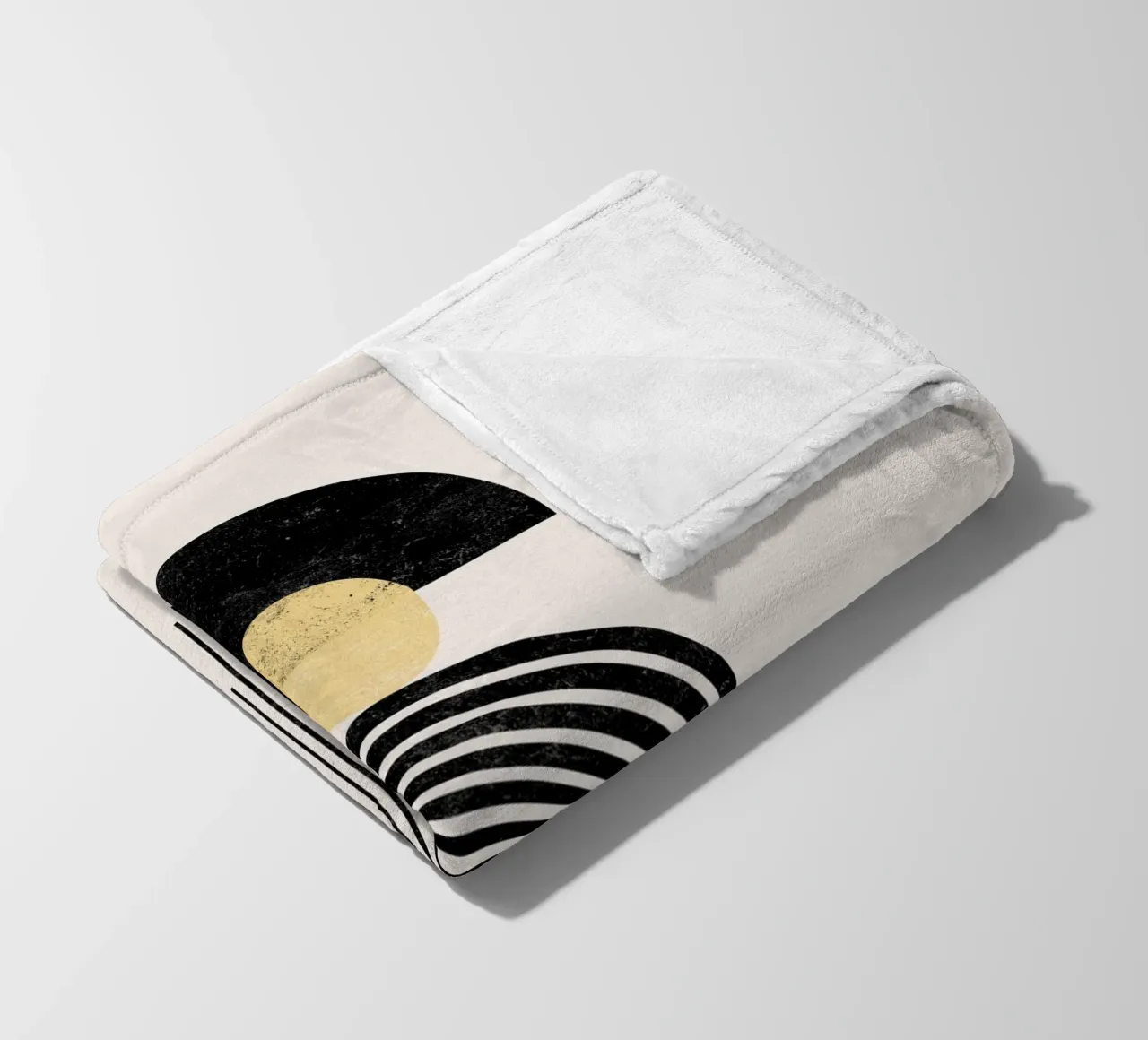 Cats & Dotz - Arcobaleno d'oro 05 coperta in pile da The Artcircle