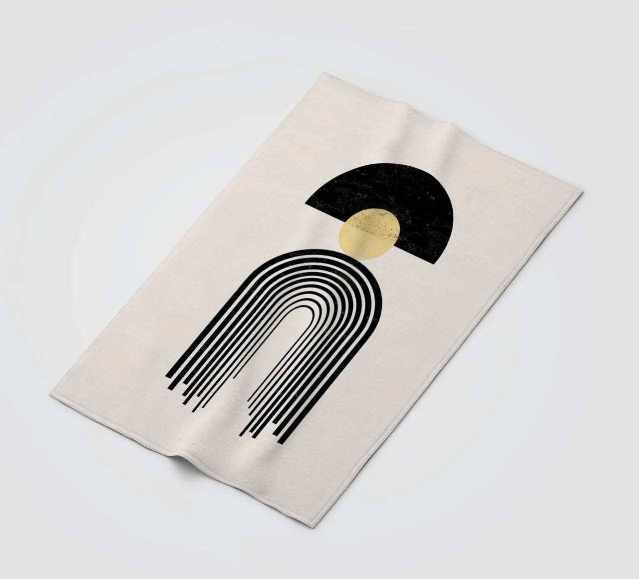 Cats & Dotz - Arcobaleno d'oro 05 coperta in pile da The Artcircle