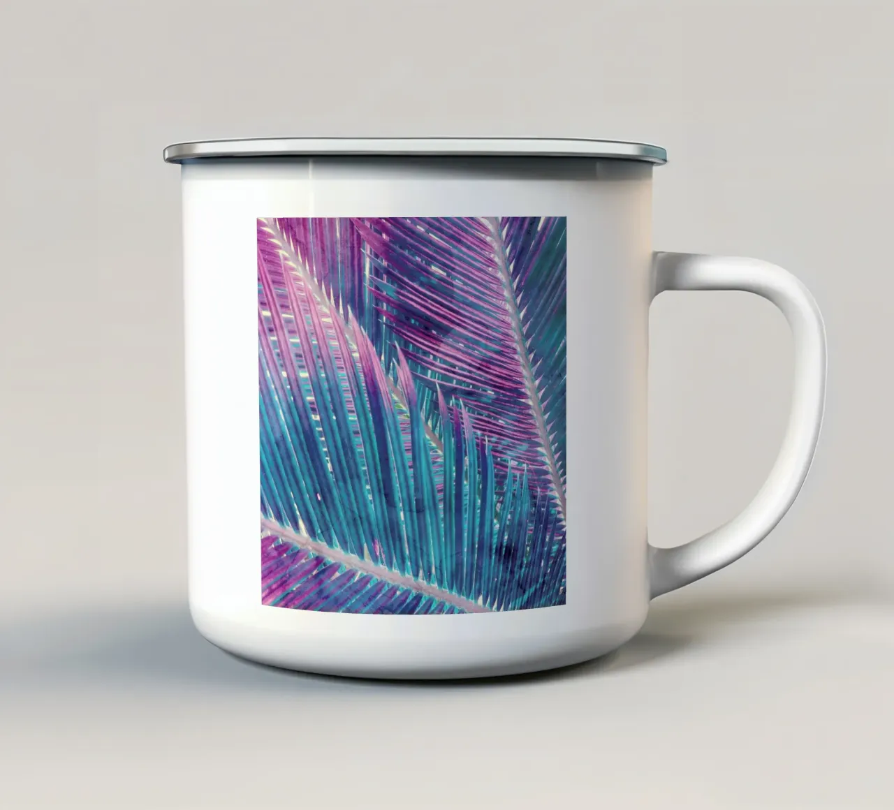 Palms tazza in smalto da cafelab