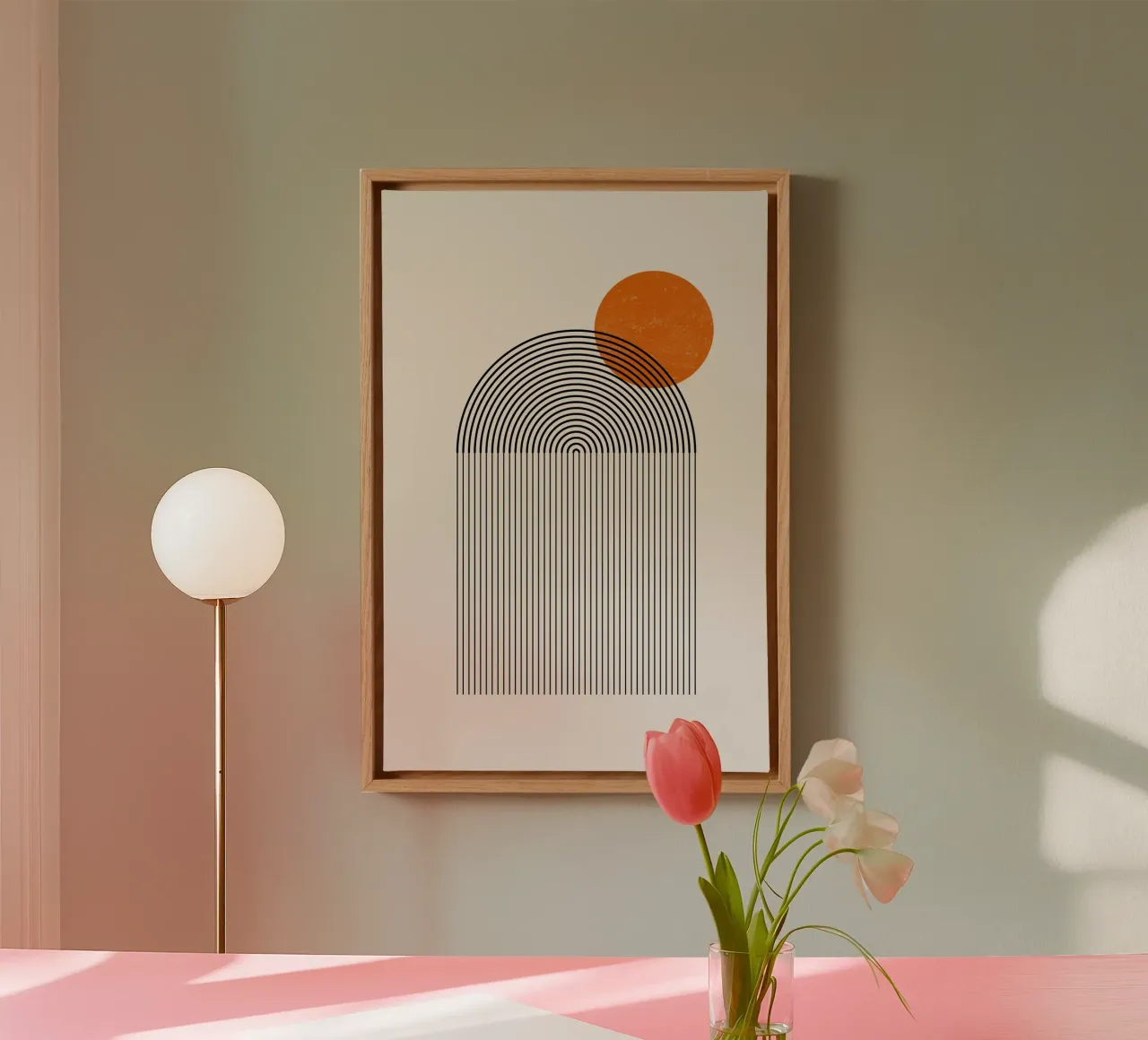 Katten & Dotz - Regenboog 06 canvas van The Artcircle