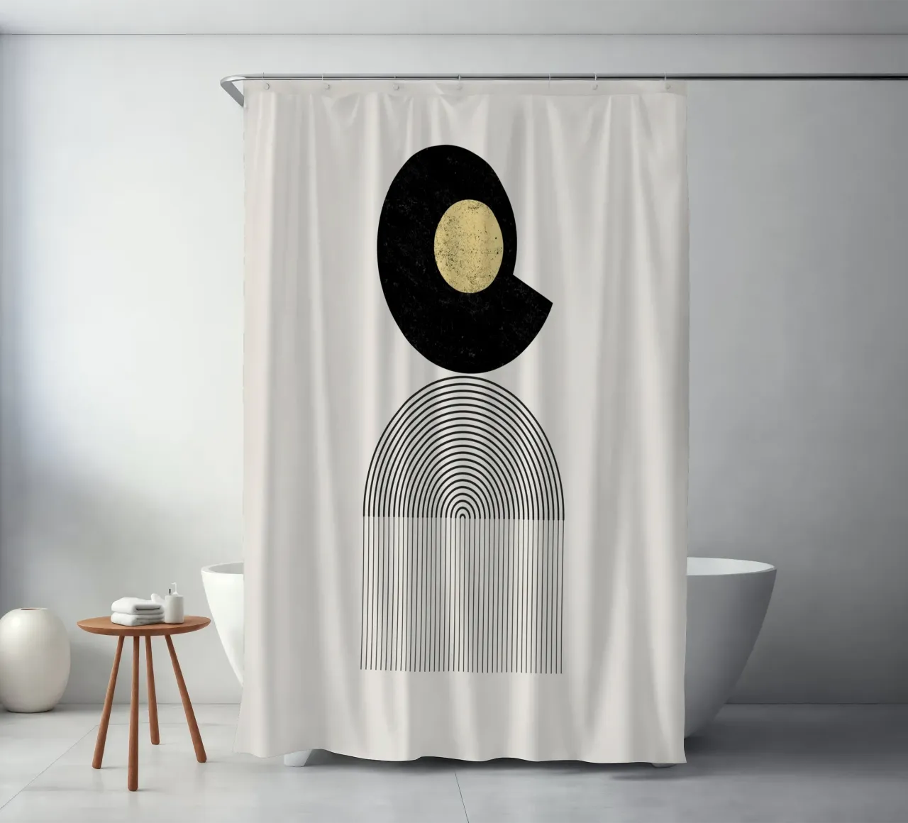 Cats & Dotz - Arcobaleno d'oro 08 tenda da doccia da The Artcircle