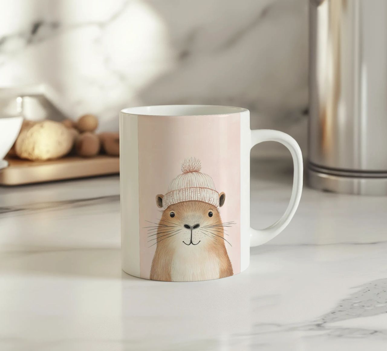 Luis, il simpatico capibara tazza in ceramica da Carinaprint