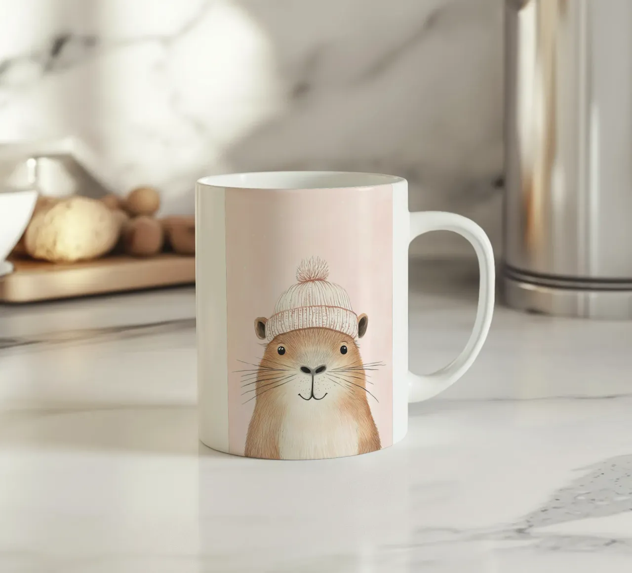 Luis, el simpático carpincho taza de cerámica de Carinaprint