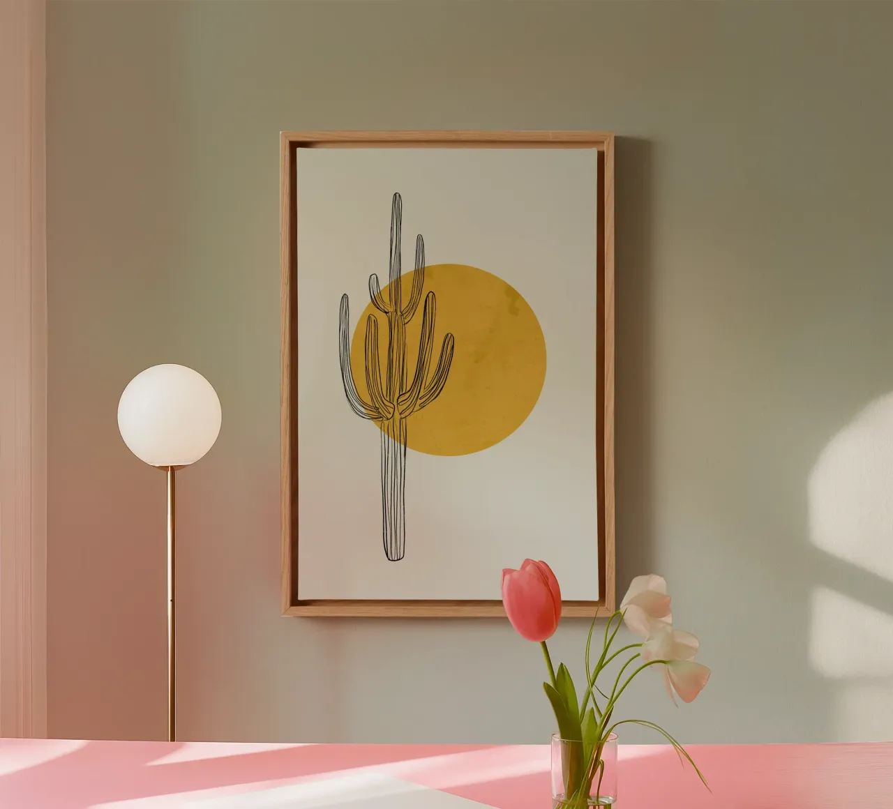 Gatti & Dotz - Saguaro tela con Cornice a cassetta da The Artcircle