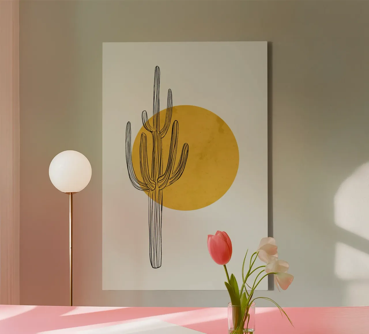 Gatti & Dotz - Saguaro tela con Cornice a cassetta da The Artcircle