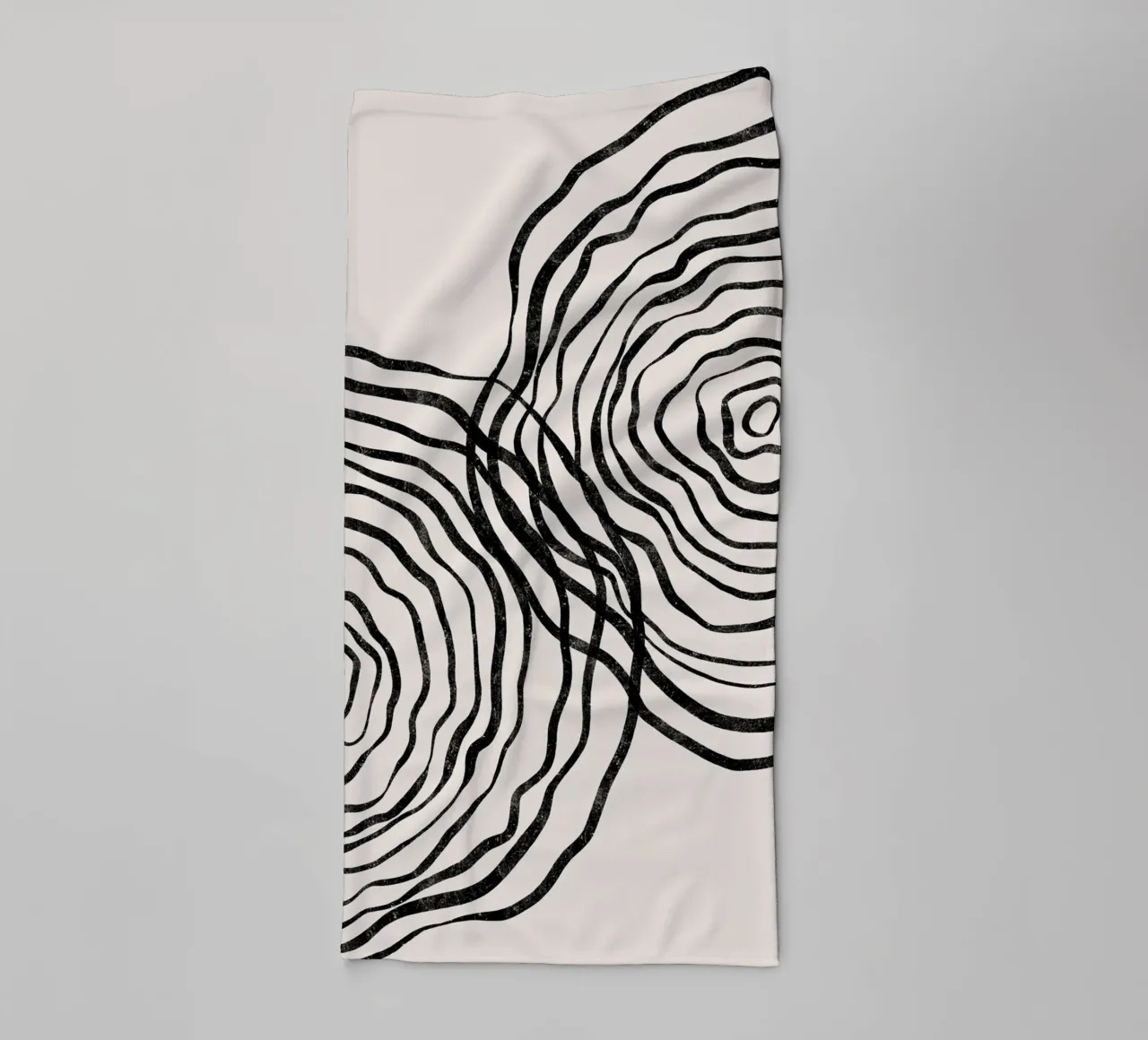 Cats & Dotz - Shape 01 Double Circles towel by The Artcircle