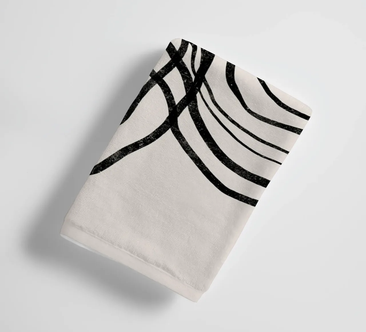 Cats & Dotz - Shape 01 Double Circles towel by The Artcircle