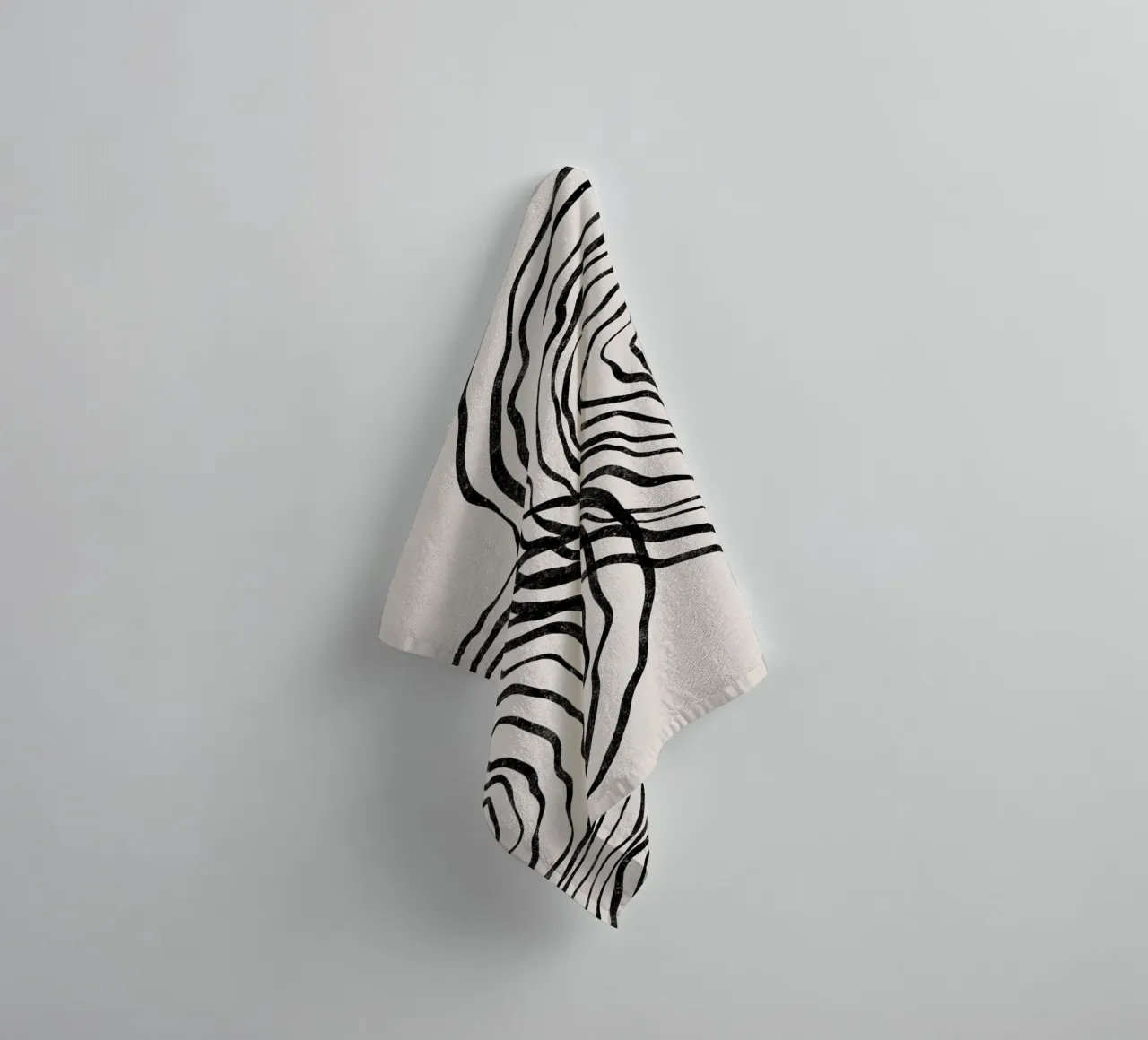 Cats & Dotz - Shape 01 Double Circles towel by The Artcircle
