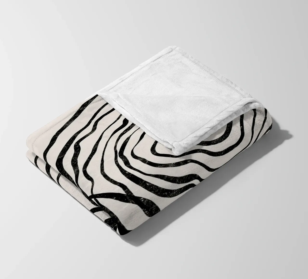 Cats & Dotz - Shape 01 Double Circles fleece blanket by The Artcircle