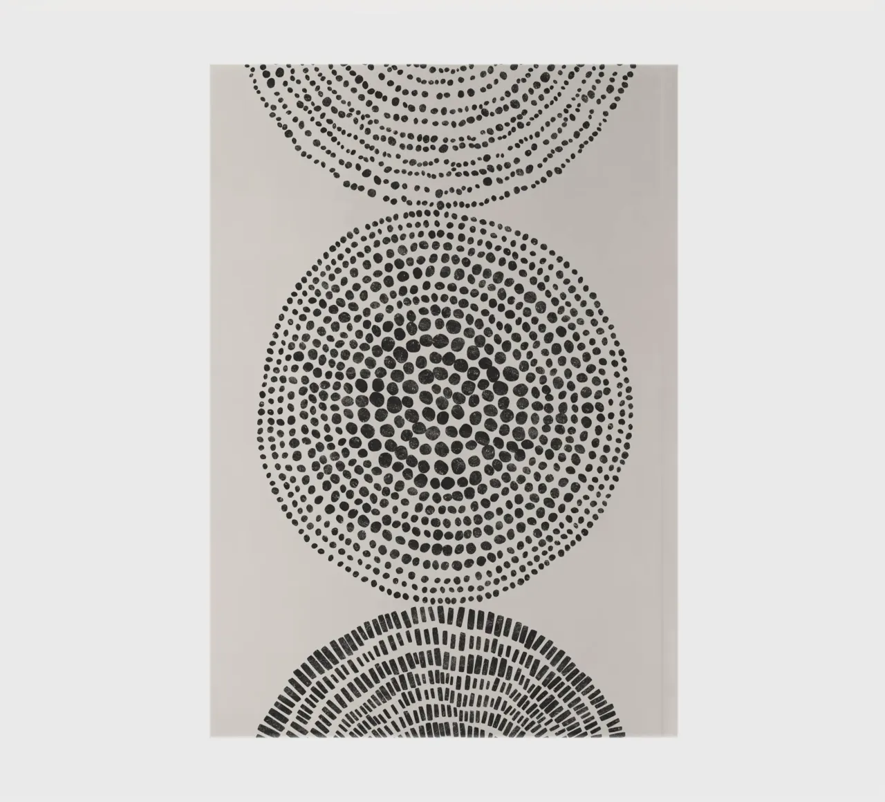 Cats & Dotz - Form 02 Dreifachkreise Notizbuch von The Artcircle