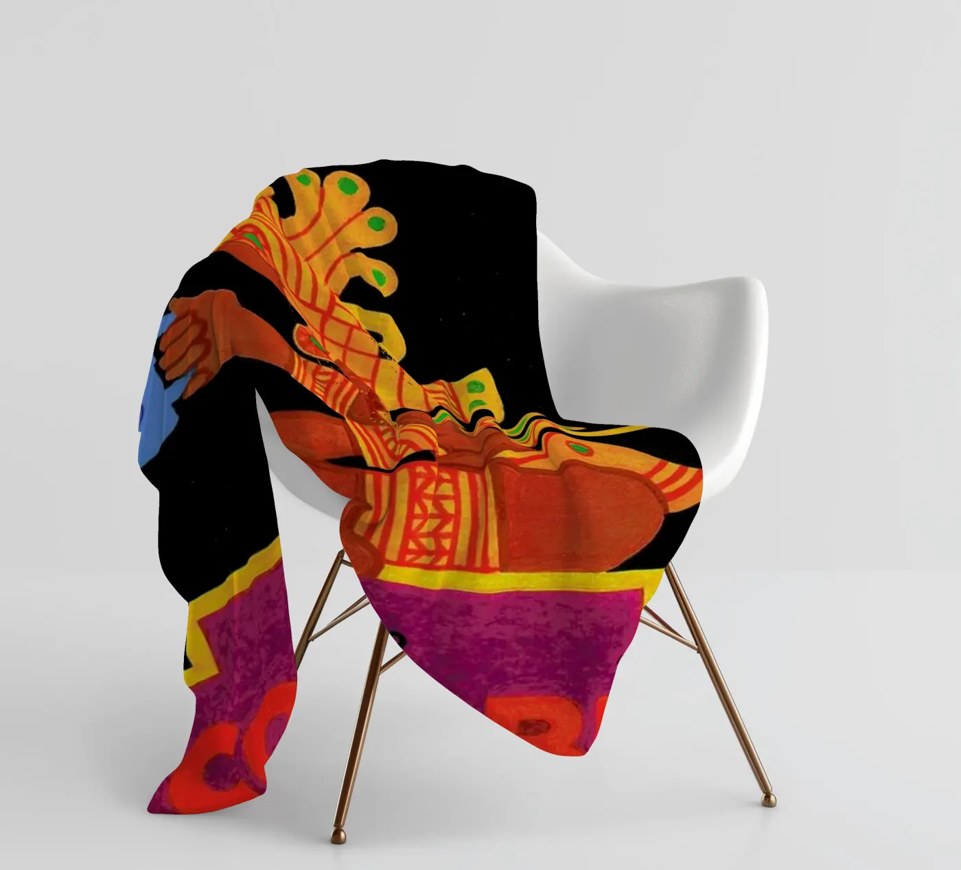Colombia fleece blanket by Simboli Design